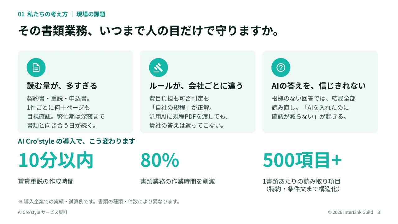 サービス資料 3ページ目のプレビュー
